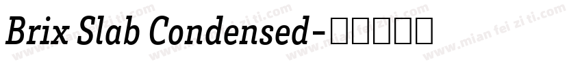 Brix Slab Condensed字体转换